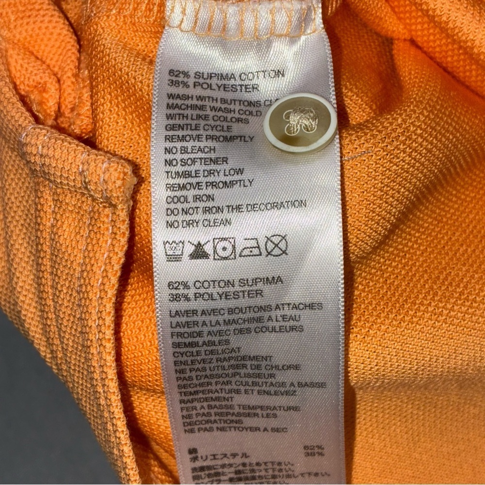 SOLD Tommy Bahama Polo Shirt Mens Orange 2XB Short Sleeve Polo Casual Golf